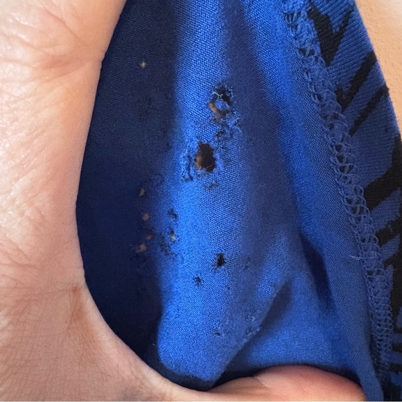 💚Apt. 9 NWT Damaged Blue Maxi Skirt with High-Low - Picture 5 of 7